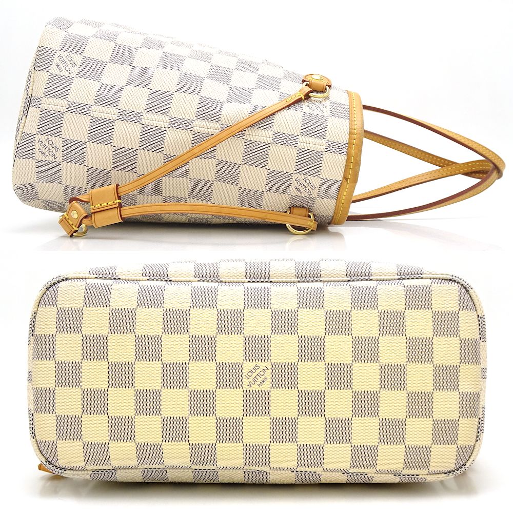 Louis Vuitton Damier Azur Neverfull PM Shoulder Bag