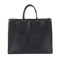 Louis Vuitton Monogram Emplant Onthego GM 2 Way Tote Shoulder Bag Noir
