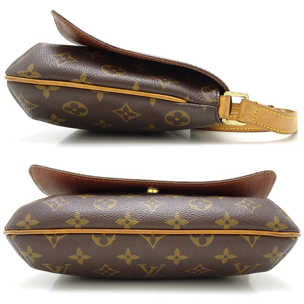 Louis Vuitton Monogram Crossbody Shoulder Bag Brown