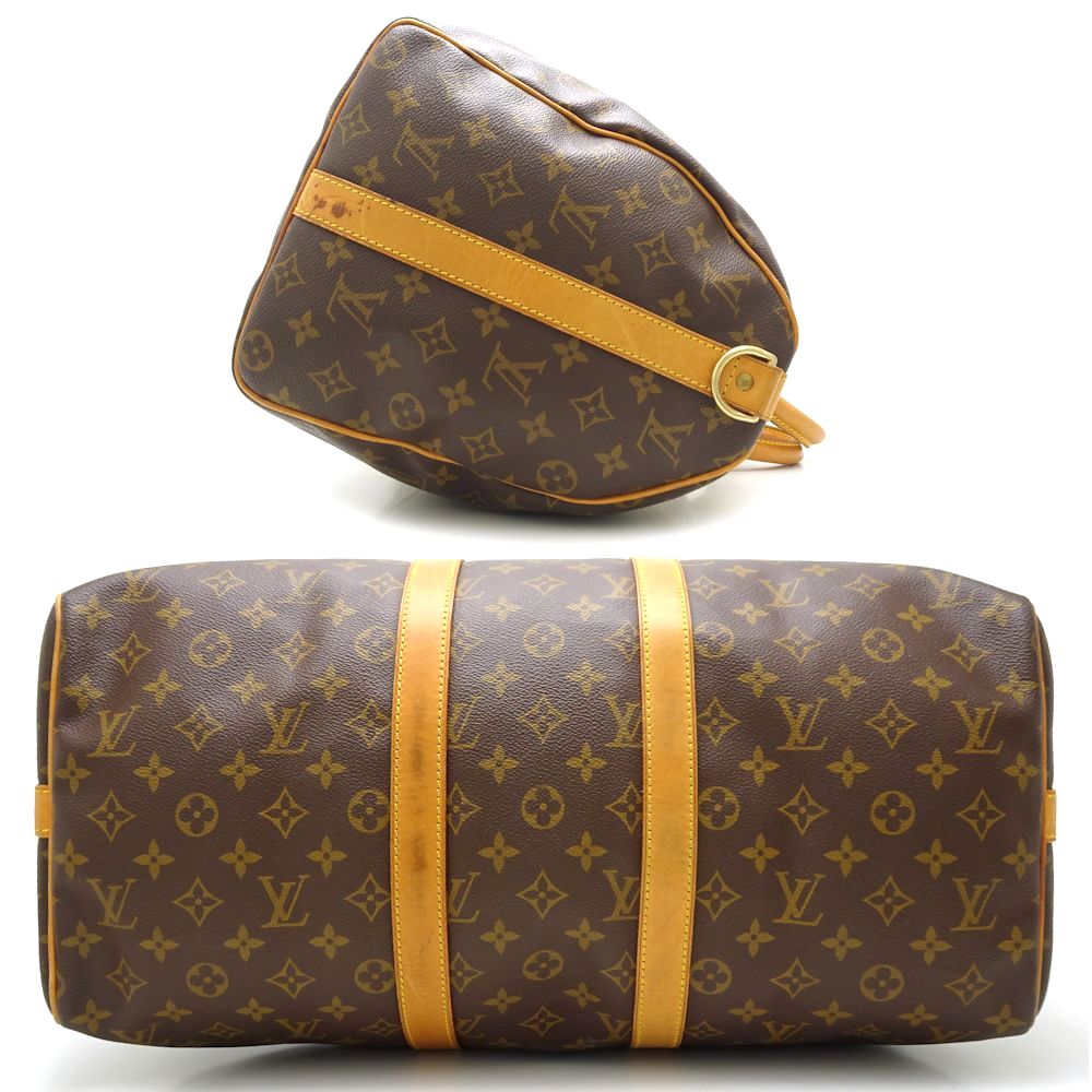 Louis Vuitton Monogram Keepall Bandouliere 45  2Way Bag Brown