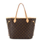 Louis Vuitton Monogram Neverfull MM Tote Bag Brown Gold Hardware
