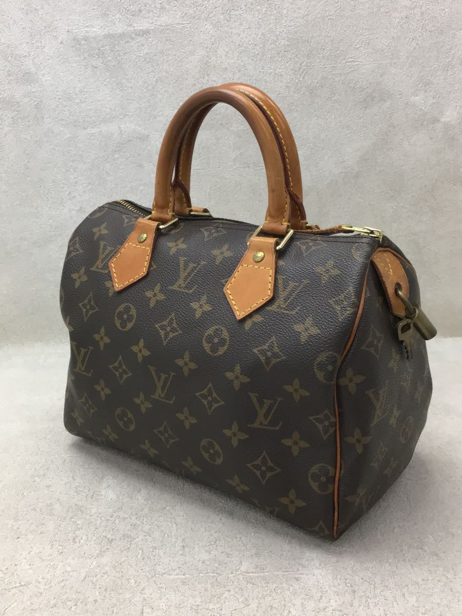 Louis Vuitton Speedy 25 Hand Bag Monogram PVC Brown