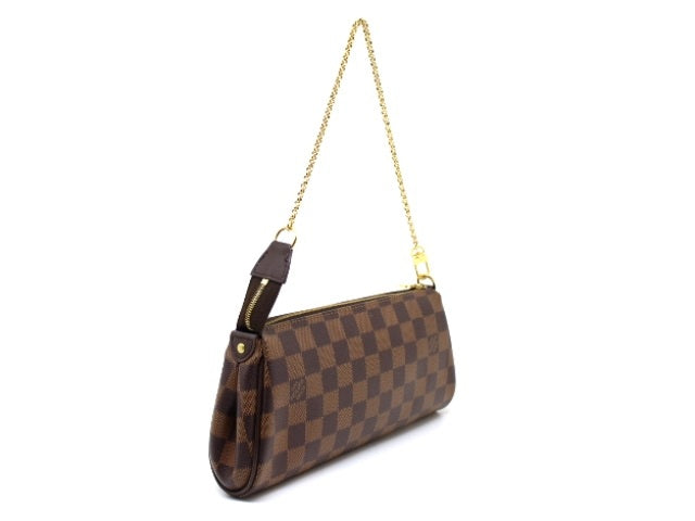Louis Vuitton Eva Damier 2way Shoulder Bag Chain Pouch Monogram