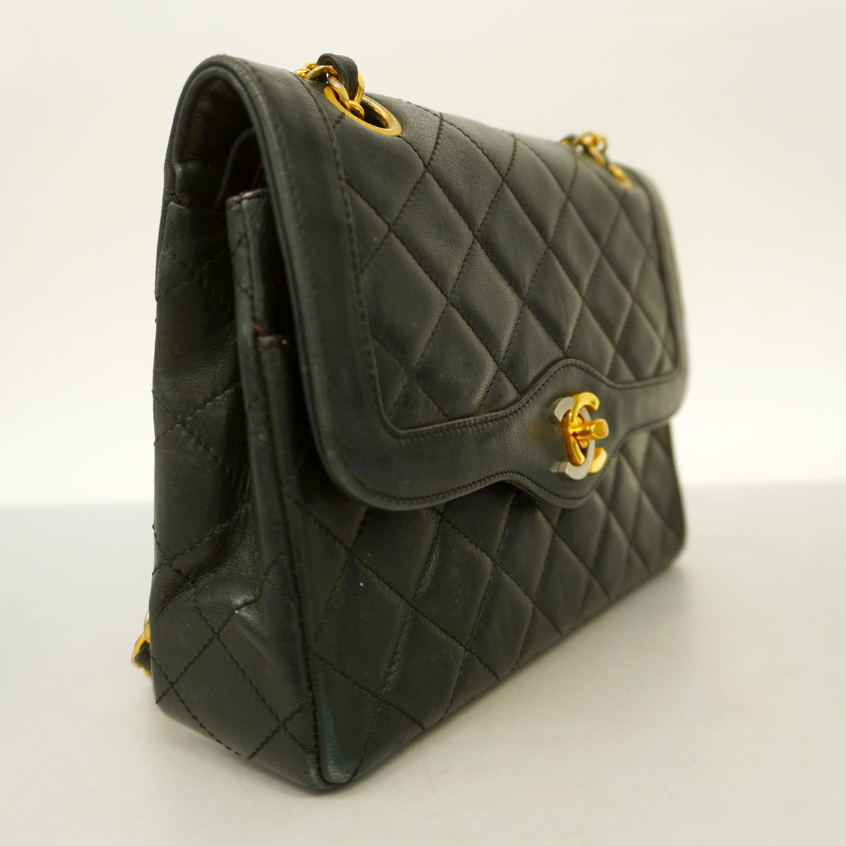 Chanel Matelasse Paris Limited Chain Lambskin Black