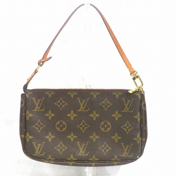 Louis Vuitton Monogram Pochette Accessoire Shoulder Bag Brown