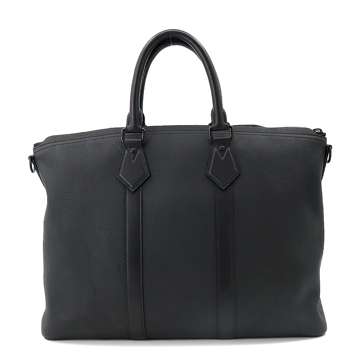 Louis Vuitton Aerogram Lockit Tote Shoulder Bag Leather Black