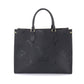 Louis Vuitton Monogram Implant Onthego MM 2 Way Tote Shoulder Bag Rfid Noir