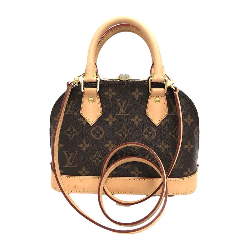 Louis Vuitton Alma BB Shoulder Bag Monogram Canvas Brown