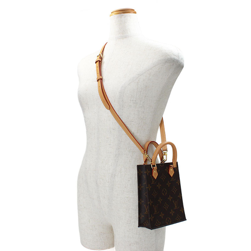 Louis Vuitton Petite Sac Plat Monogram Canvas Shoulder Bag