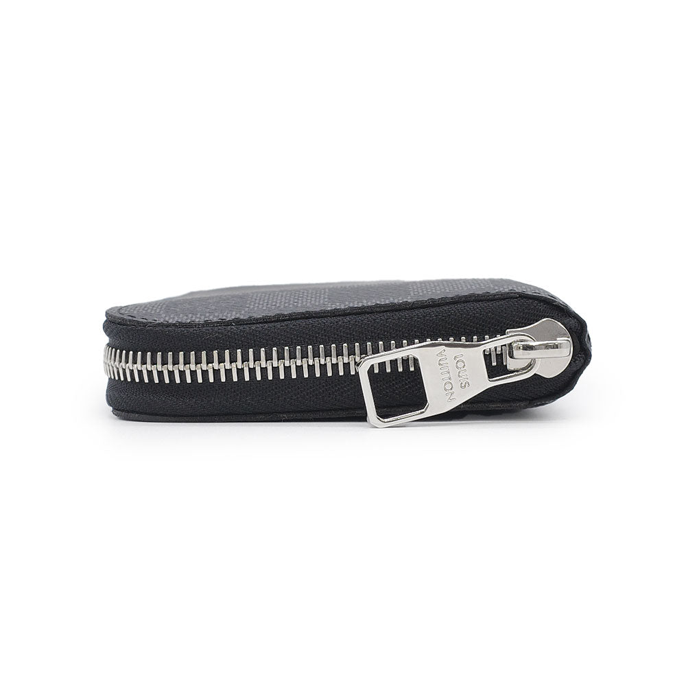 Louis Vuitton Zippy Wallet Vertical Damier Graphite Black Gray