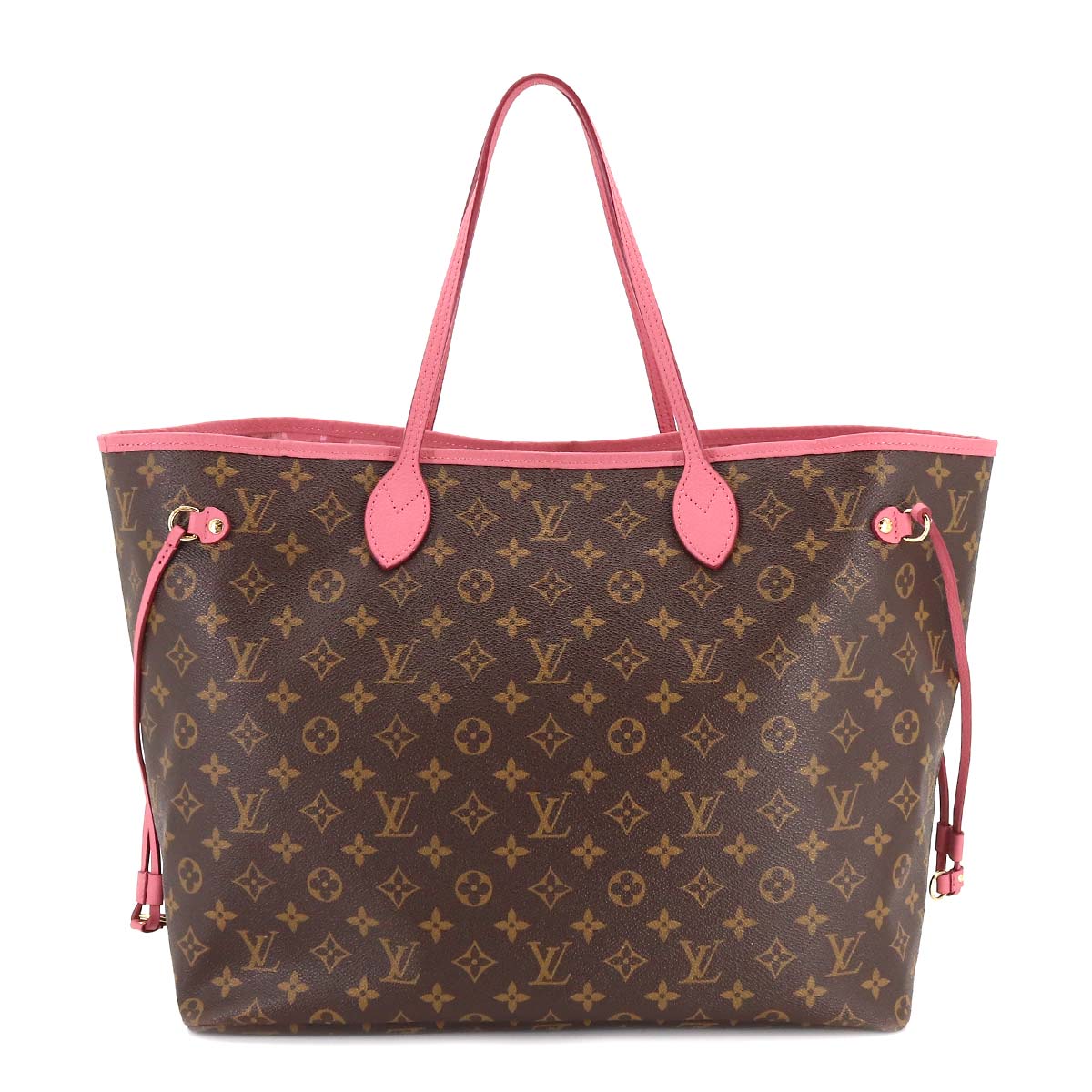 Louis Vuitton Monogram Ikat Flower Neverfull GM Tote Bag Rose Velour