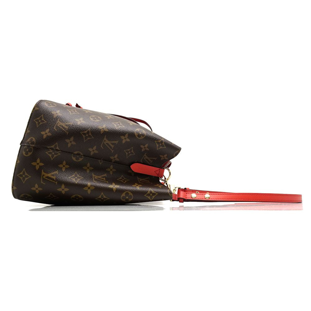 Louis Vuitton NeoNoe Monogram Coquelicot Shoulder Bag Red