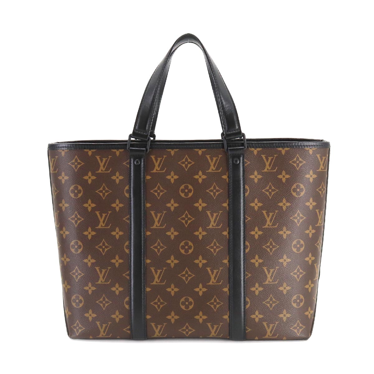 Louis Vuitton Macassar Weekend Tote PM Shoulder Bag Black