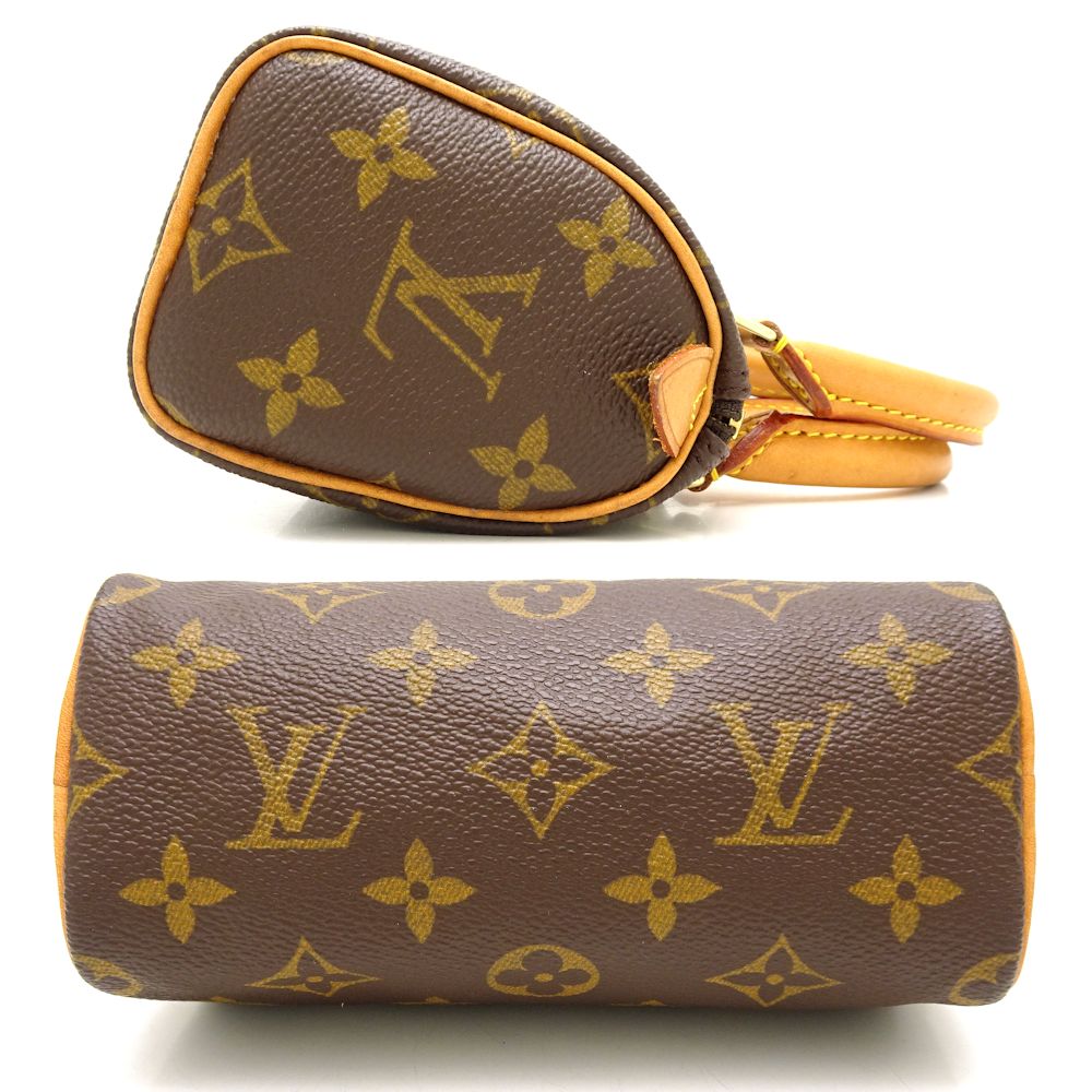 Louis Vuitton Monogram Mini Speedy Handbag Brown