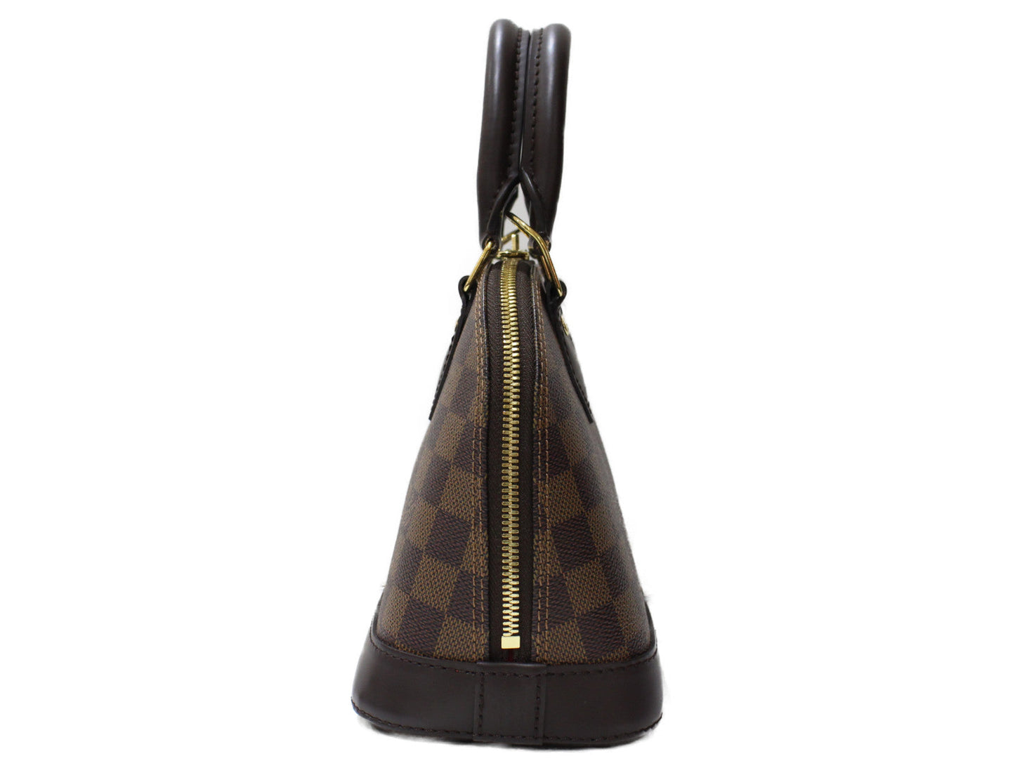 Louis Vuitton Alma BB Handbag Shoulder Bag Damier Ebene Brown