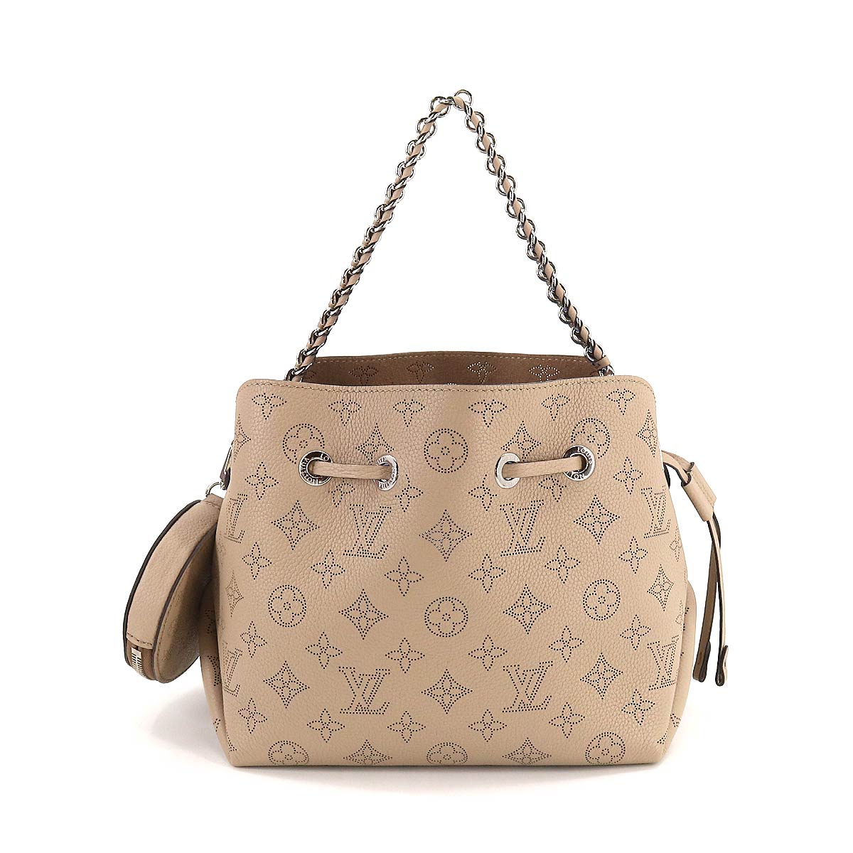 Louis Vuitton Mahina Bella Shoulder Bag Leather Galle Creme