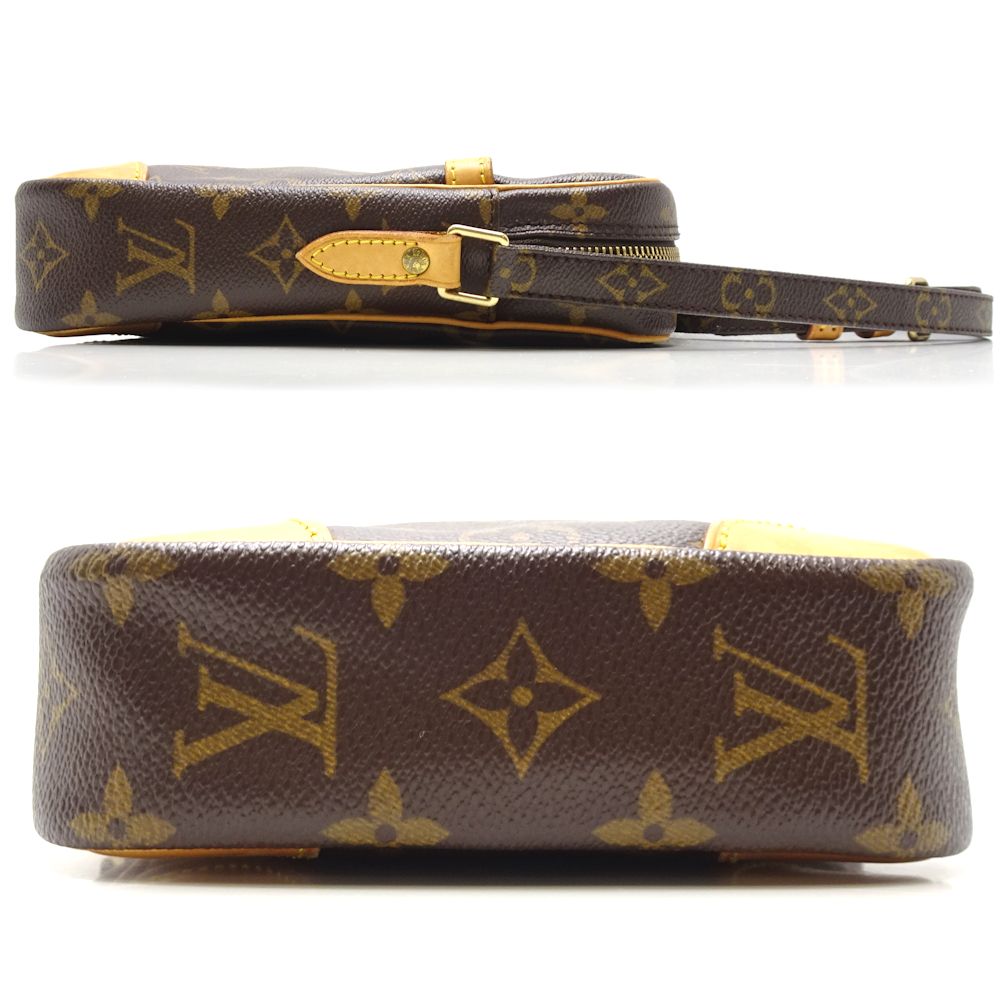 Louis Vuitton Monogram Crossbody Shoulder Bag Brown