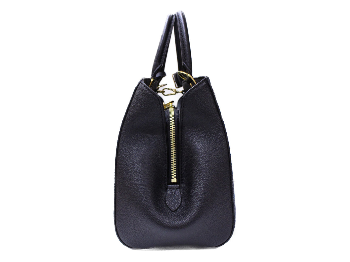 Louis Vuitton Montaigne MM Handbag Shoulder Bag Emplant Noir Black