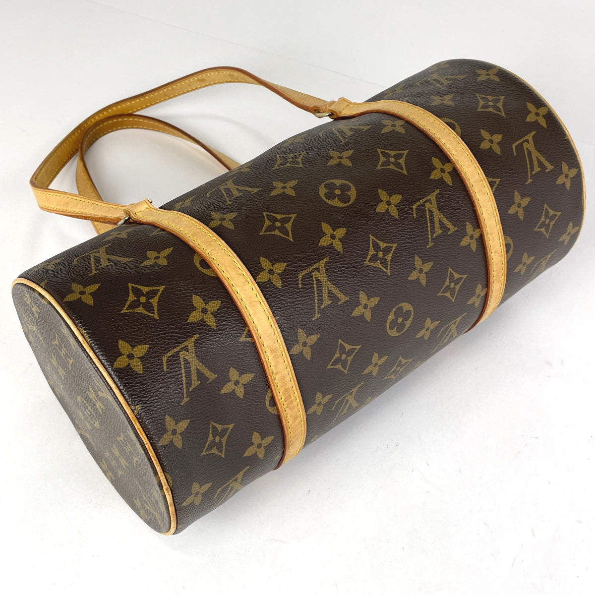 Louis Vuitton Papillon 30 Barrel Bag Handbag Monogram Brown