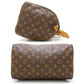 Louis Vuitton Monogram Speedy 30 Handbag Brown