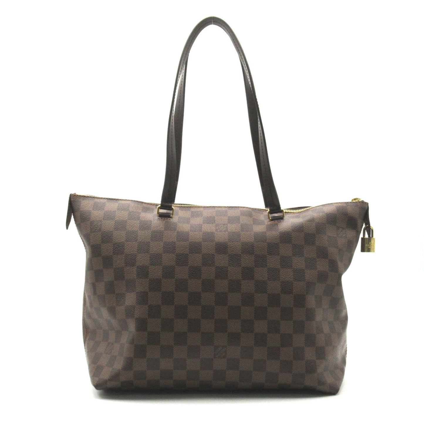 Louis Vuitton Jena MM Tote Bag PVC Coated Canvas Leather Damier