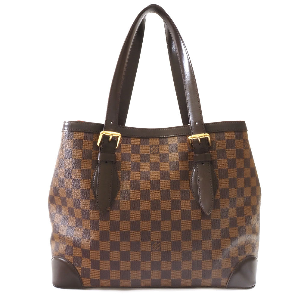 Louis Vuitton Hampstead MM Tote Bag Damier Ebene Brown