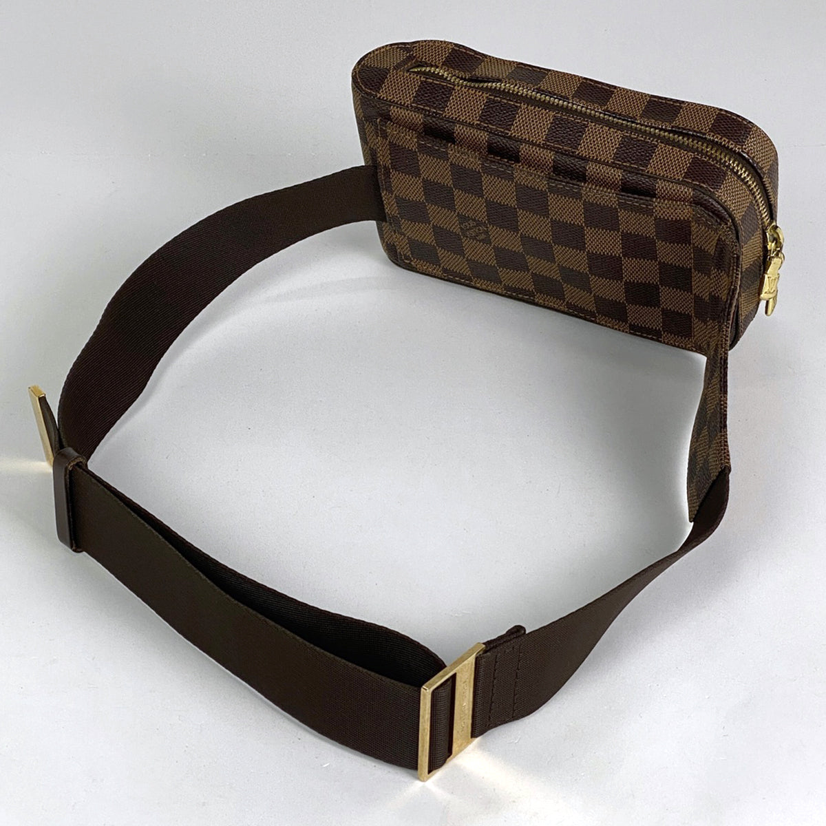 Louis Vuitton Jeronimos Waist Bag Shoulder Bag Body Bag Damier Brown