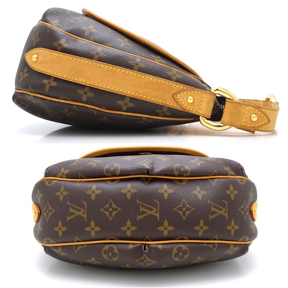 Louis Vuitton Monogram Turam PM Shoulder Bag Brown