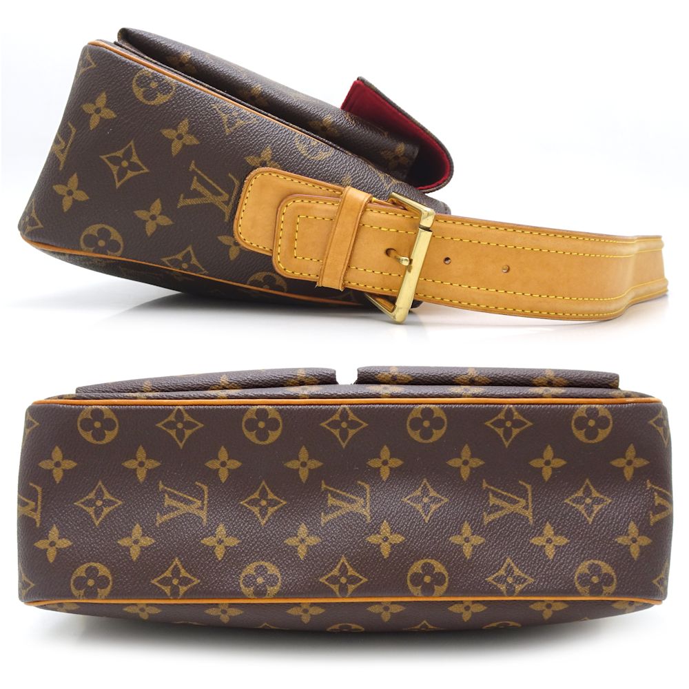 Louis Vuitton Monogram Viva Cite GM Shoulder Bag Brown