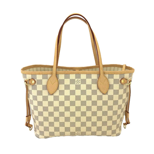 Louis Vuitton Neverfull PM Damier Azur White Tote Bag