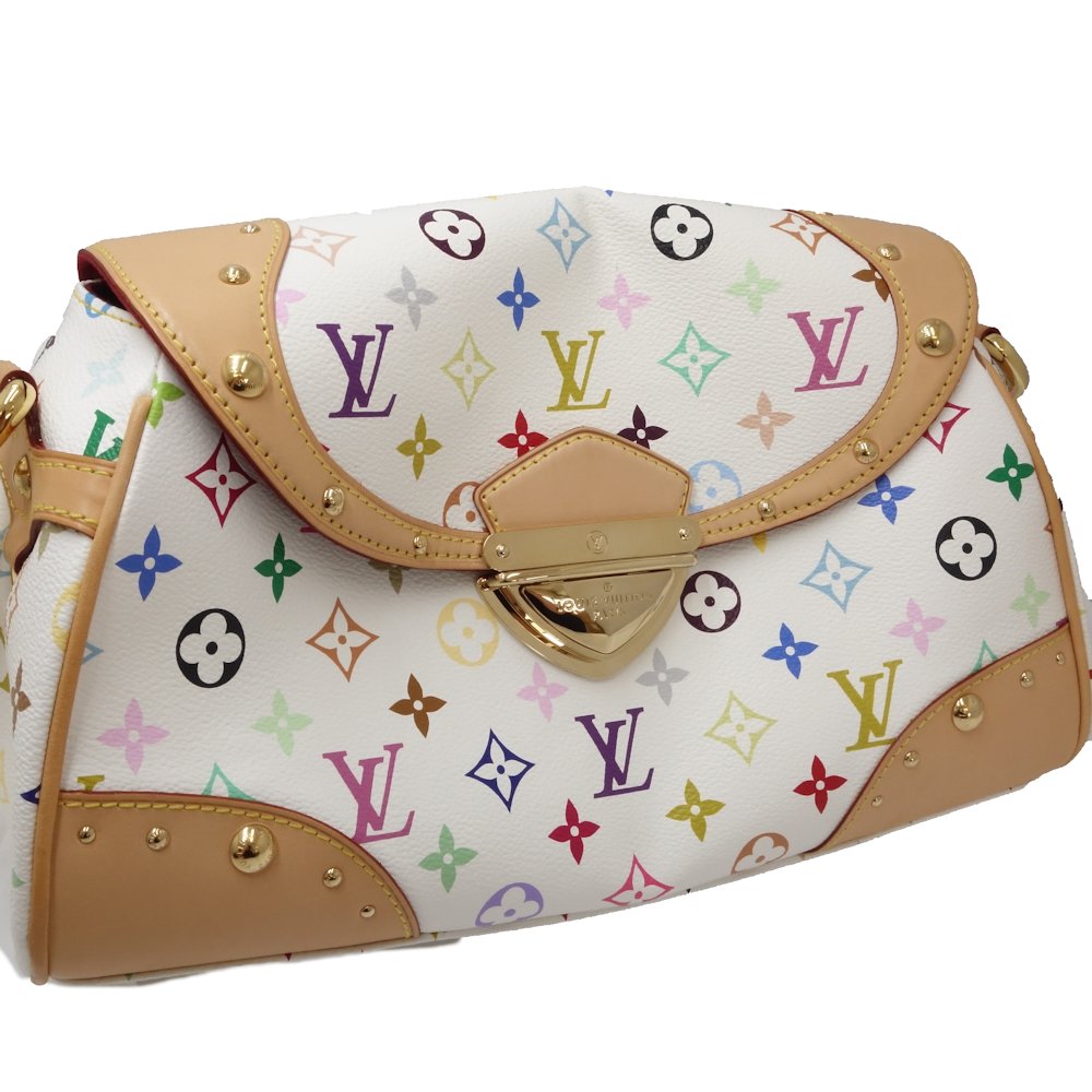 Louis Vuitton Multicolor Beverly MM Shoulder Bag White