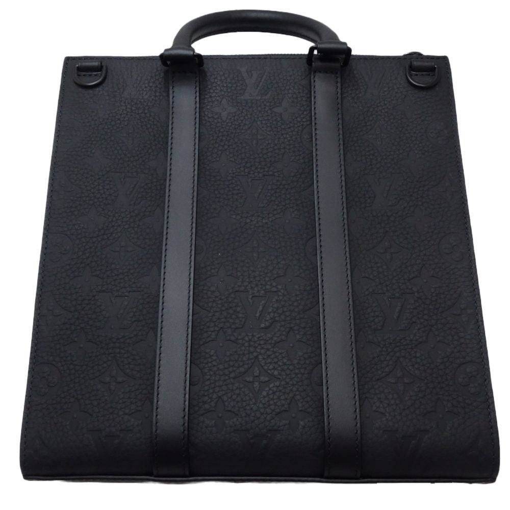 Louis Vuitton Sac Plat Shoulder Bag Monogram Noir Black
