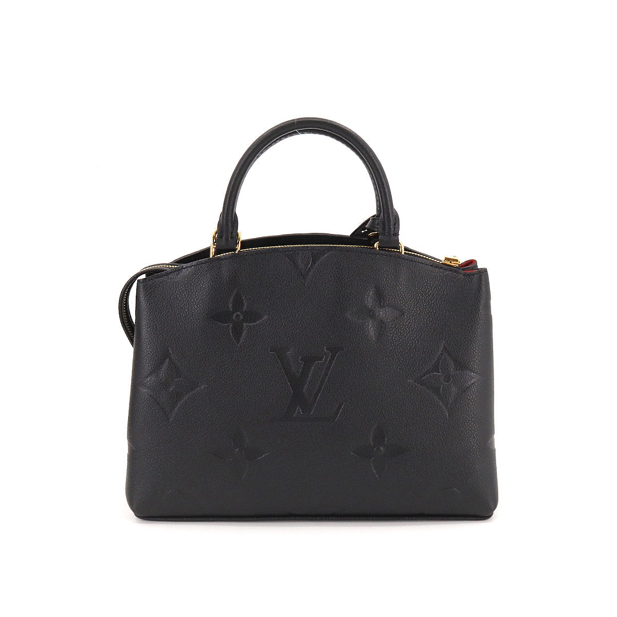 Louis Vuitton Monogram Emplant Petit Palais PM Shoulder Bag Leather