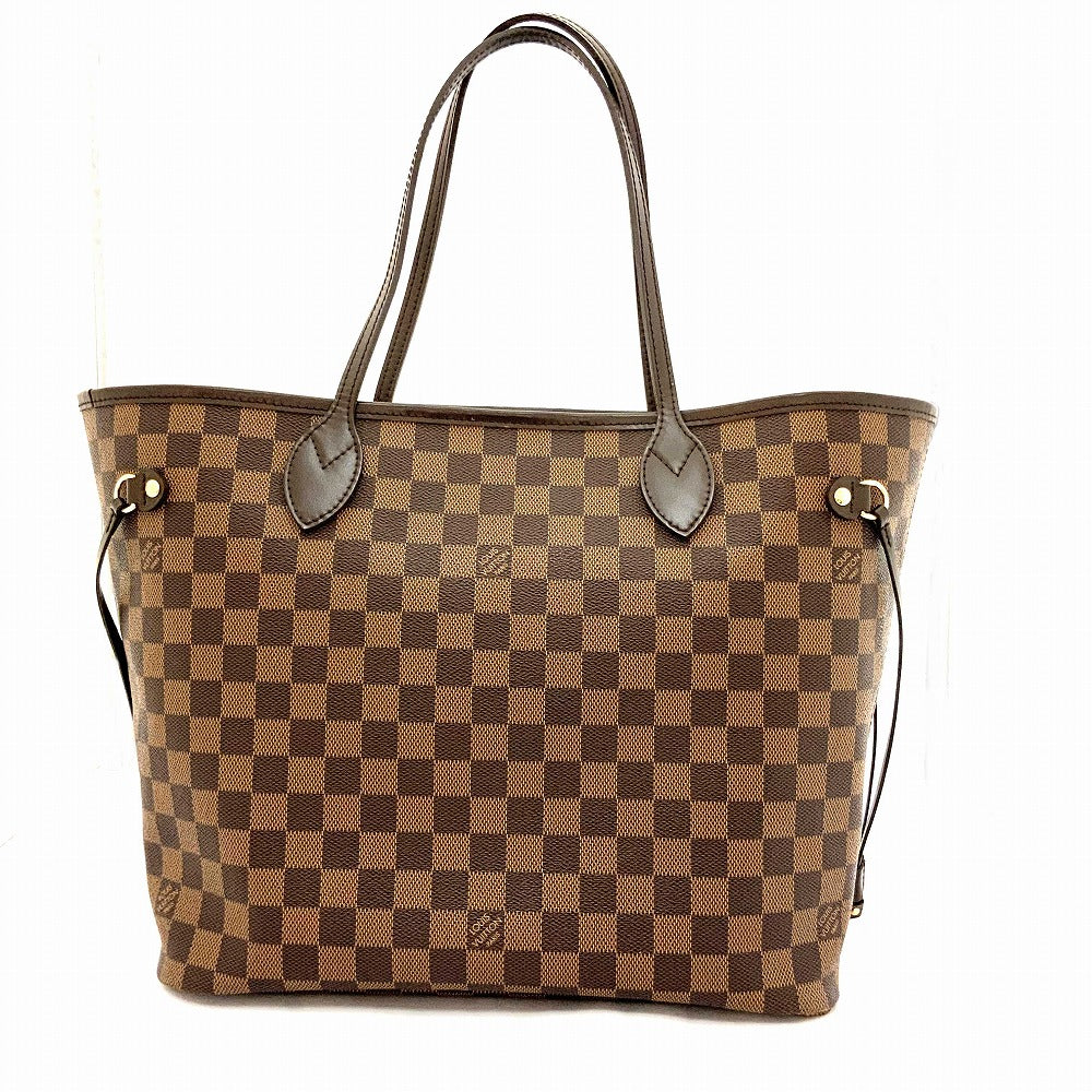Louis Vuitton Neverfull MM Tote Bag Damier Ebene Brown