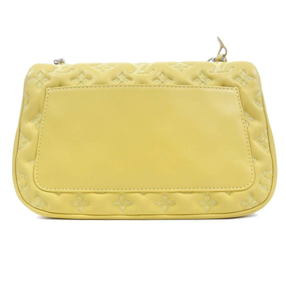 Louis Vuitton Pochette Monogram Chain Shoulder Bag Jaune Yellow