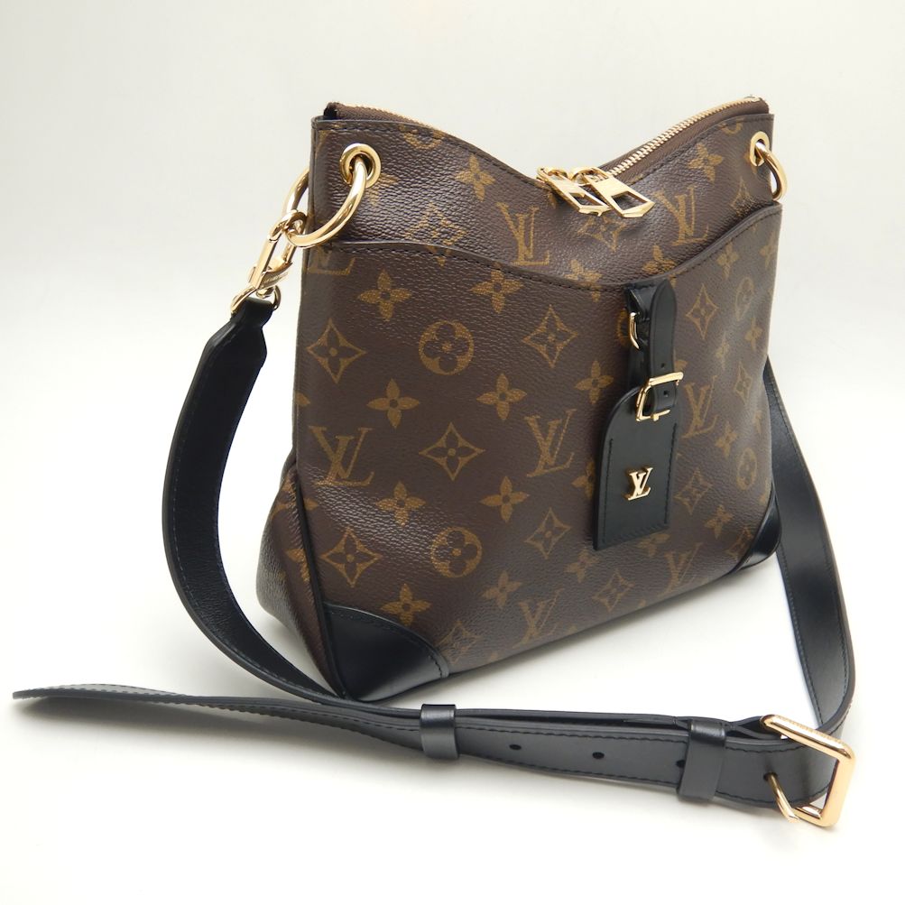 Louis Vuitton Monogram Odeon NM PM Shoulder Bag Brown