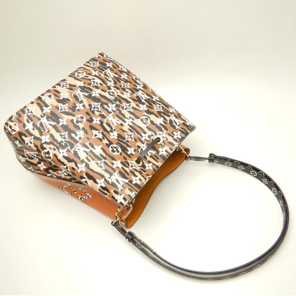 Louis Vuitton NeoNoe Monogram Jungle Shoulder Bag Orange