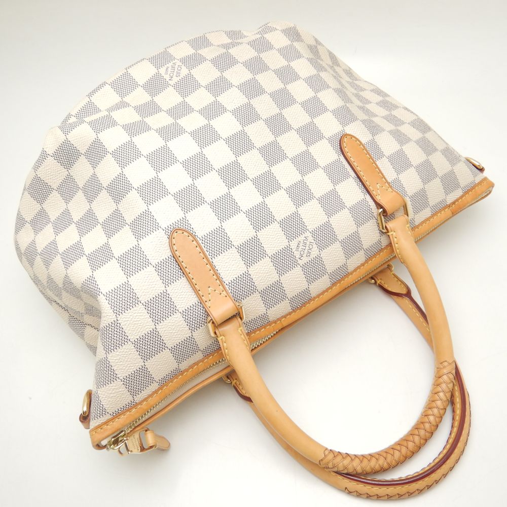 Louis Vuitton Damier Azur Riviera PM Handbag White