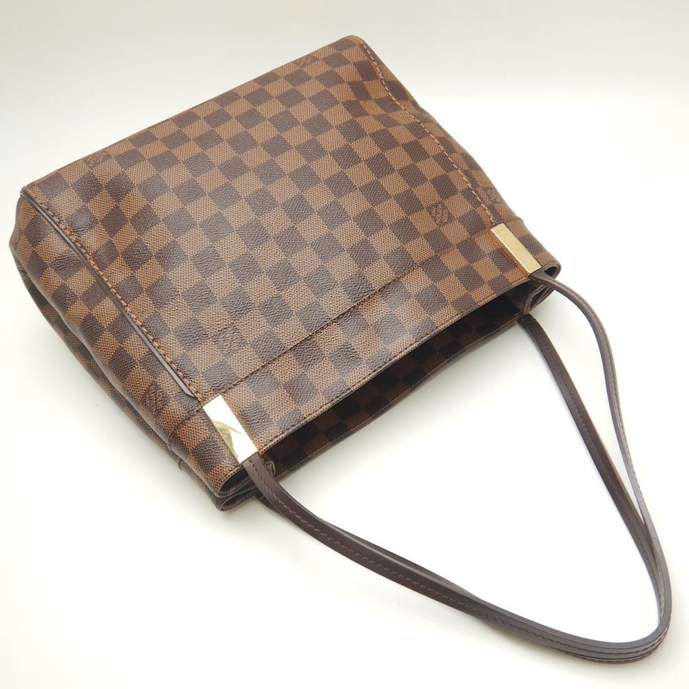 Louis Vuitton Damier Marylebone PM Ebene Shoulder Bag Brown