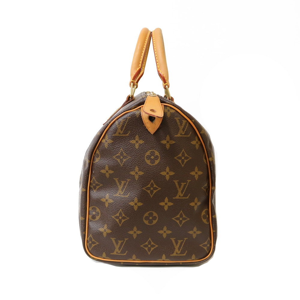 Louis Vuitton Speedy 30 Monogram Handbag Brown