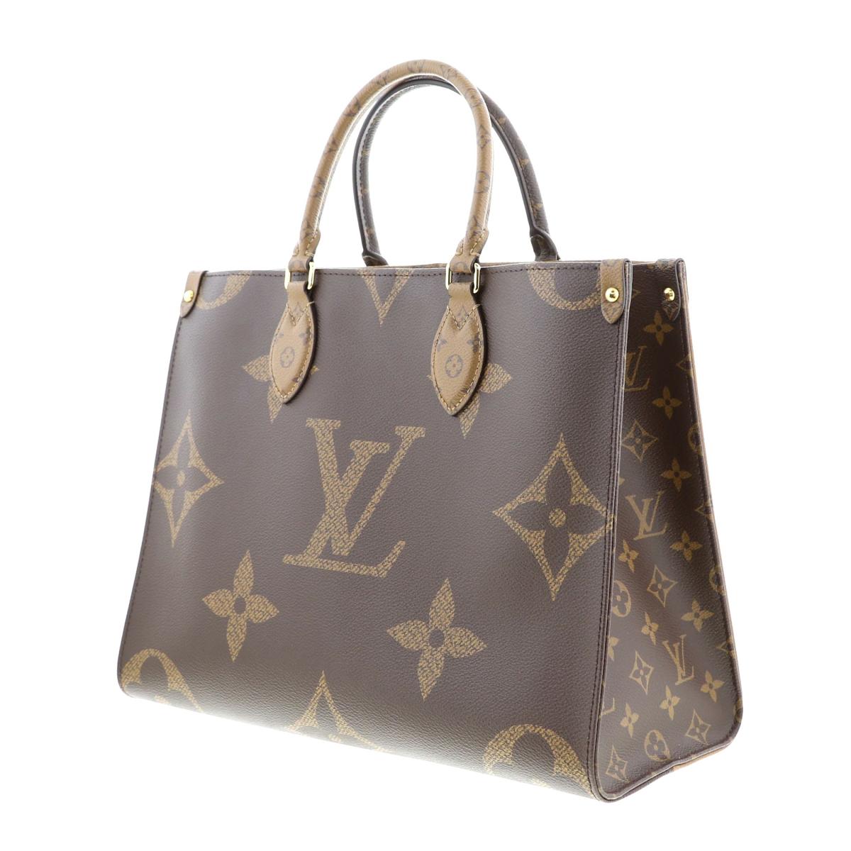 Louis Vuitton OntheGo MM Bag Tote Bag Monogram Giant Brown