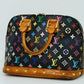 Louis Vuitton Alma PM Monogram Multicolor Handbag Noir Black