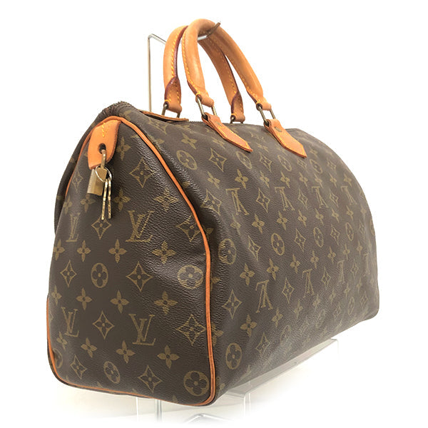 Louis Vuitton Speedy 35 Monogram Mini Boston Bag Handbag Monogram