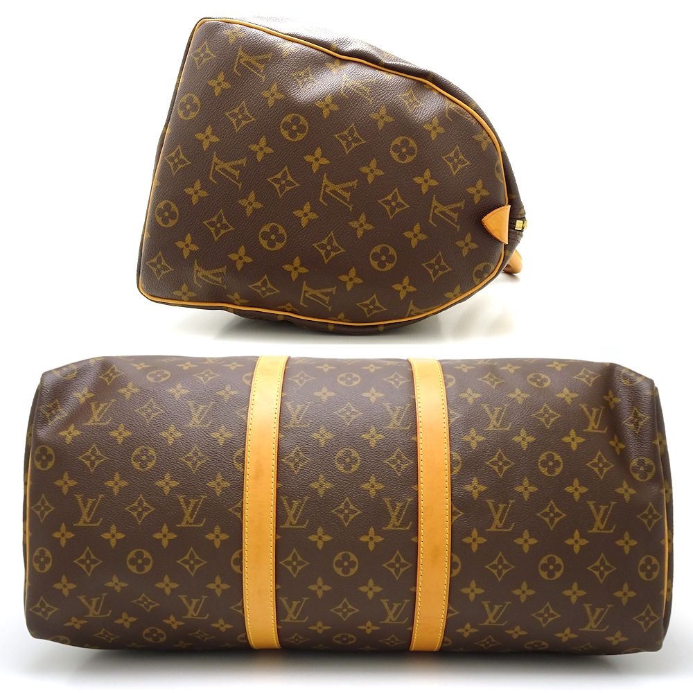 Louis Vuitton Monogram  Keepall 50 Boston Bag Brown