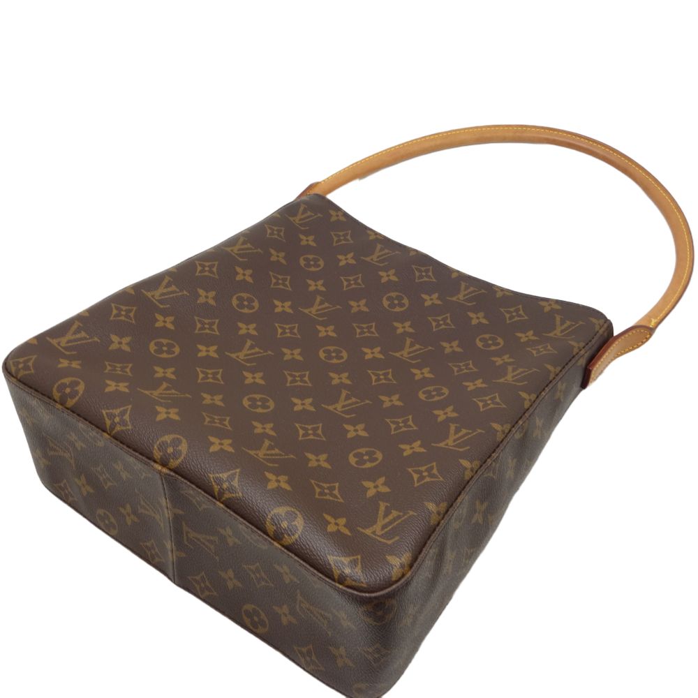Louis Vuitton Monogram Looping GM Shoulder Bag Brown