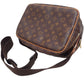 Louis Vuitton Monogram Reporter PM Shoulder Bag Brown