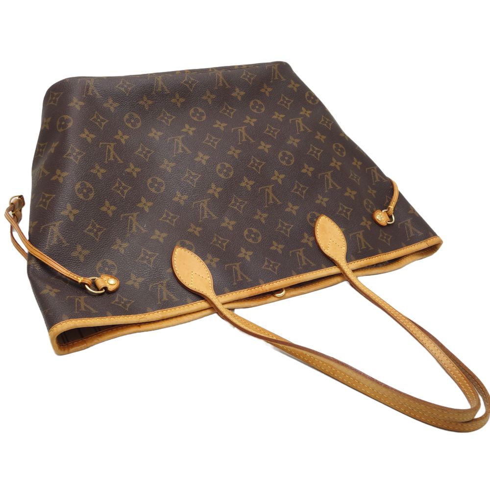 Louis Vuitton Monogram Neverfull MM Tote Bag Brown