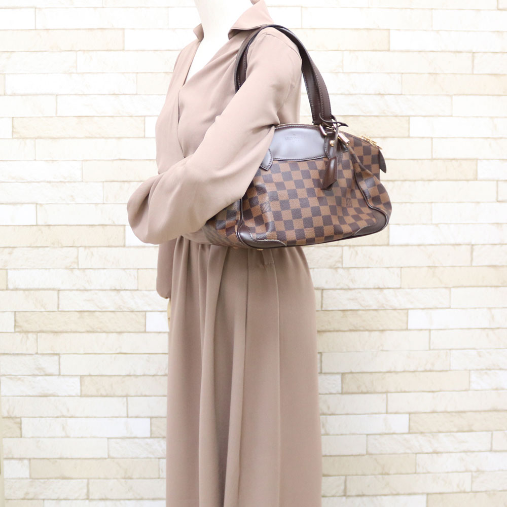 Louis Vuitton Verona PM Damier Shoulder Bag Brown