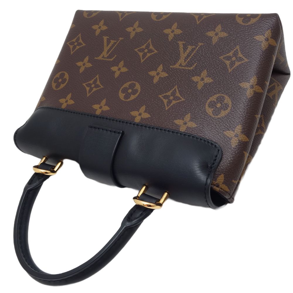 Louis Vuitton Monogram Locky BB Shoulder Bag Brown Black