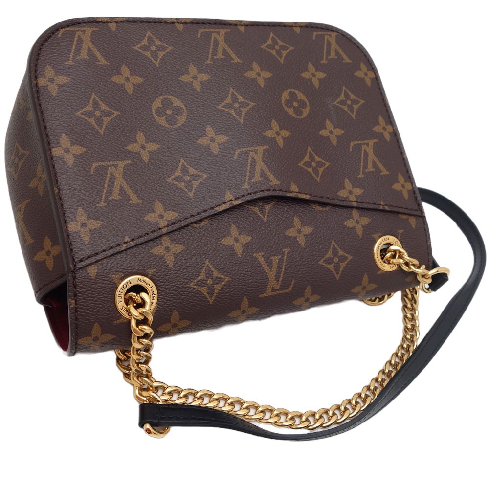Louis Vuitton Monogram Passy Crossbody Shoulder Bag Brown